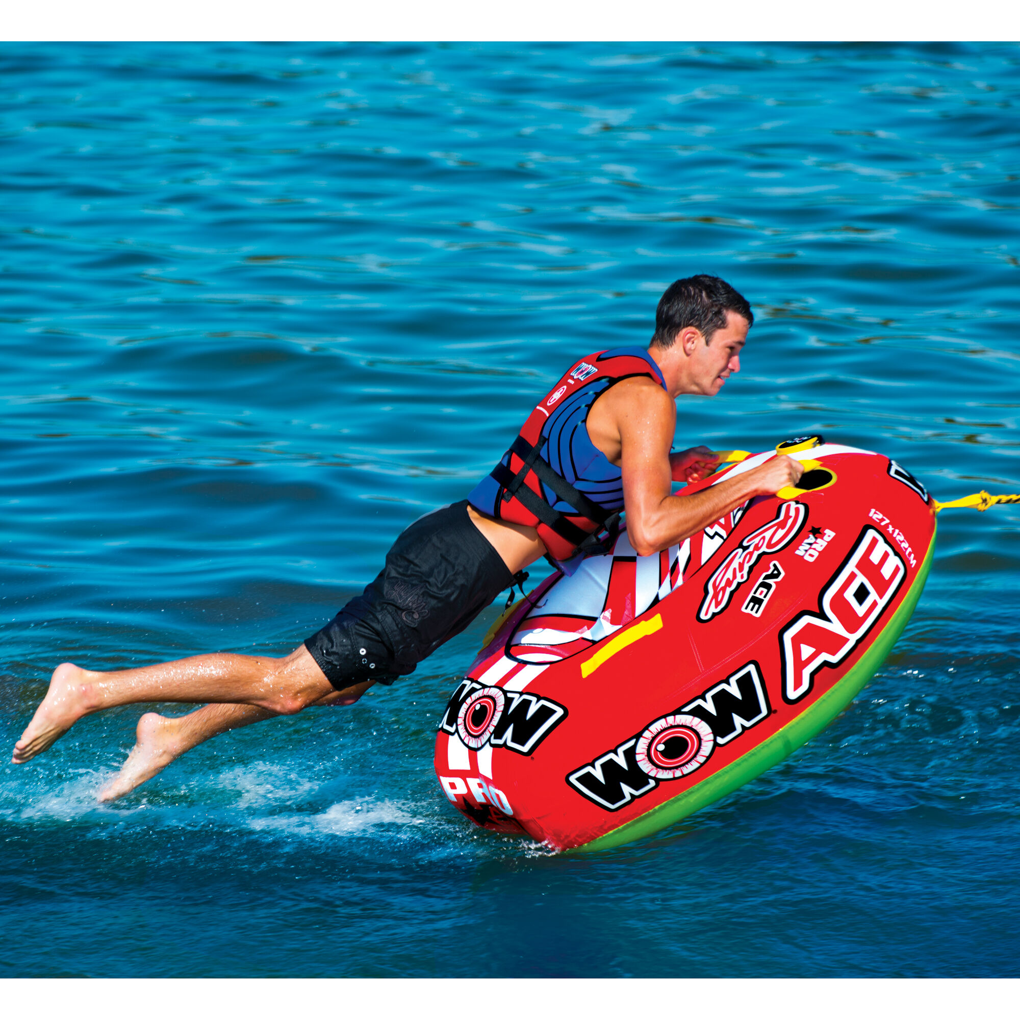 1 Person Ace Racing Tube Towable Water Tubing Inflatable Pool Lake Water Sports 
