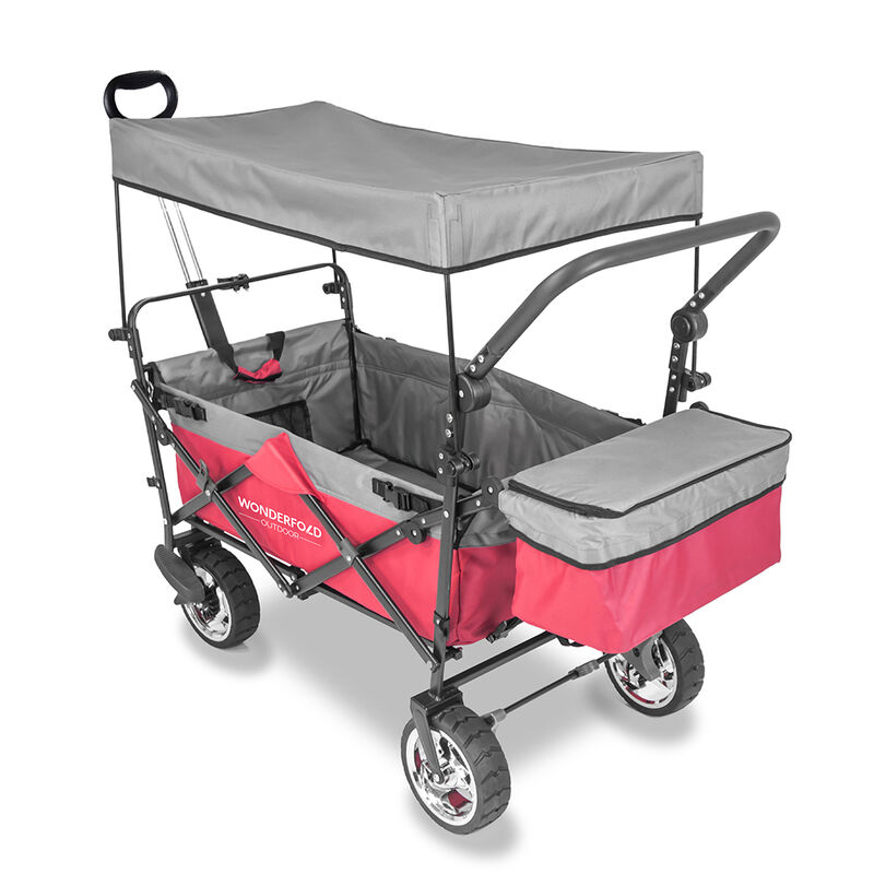 Wonderfold Outdoor S4 Push and Pull Premium Utility Folding Wagon with Canopy image number 31