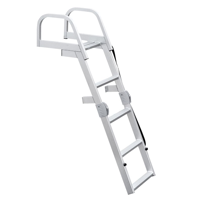 Whitecap 4-Step Folding Aluminum Pontoon & Dock Ladder image number 1