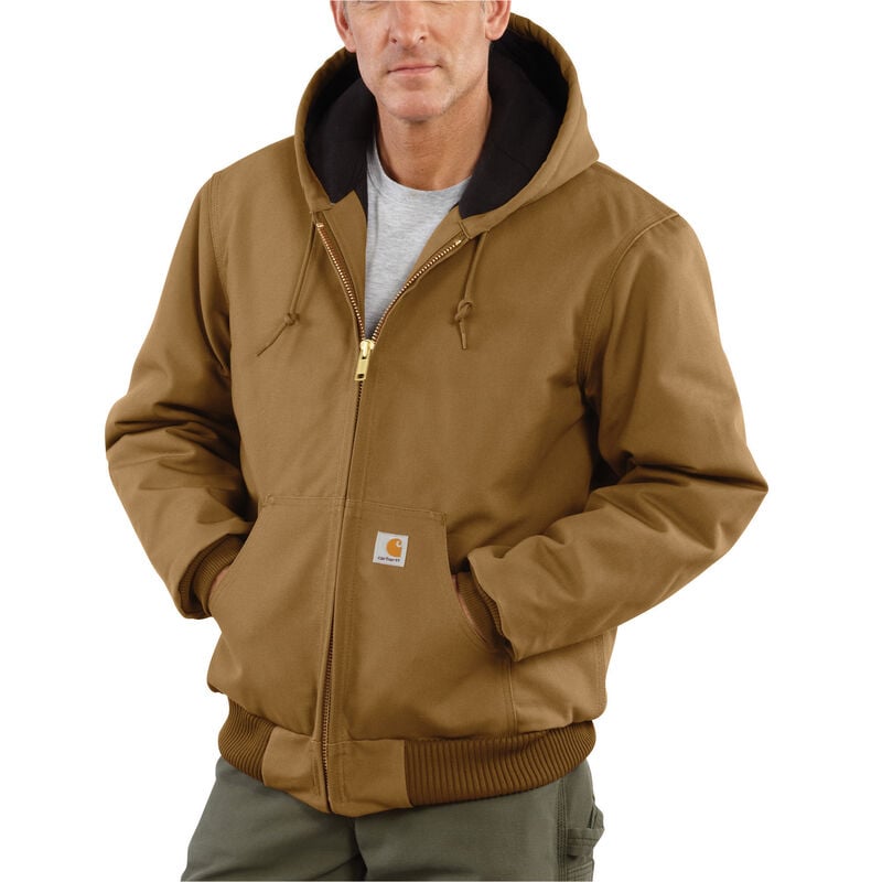 Carhartt Men's Duck Quilted Flannel-Lined Active Jacket image number 3
