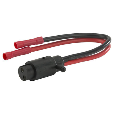 Attwood Trolling Motor Connector Plug, 2-Wire Male Plug