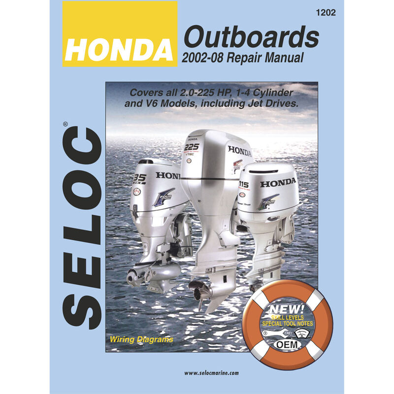 Seloc Marine Outboard Repair Manuals for Honda '02 - '14 All Outboard Engines image number 1