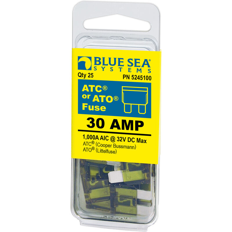 Blue Sea Systems 30A ATO/ATC Fuse (25 Pack) image number 1