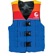 Connelly Junior Retro Nylon Life Vest, Blue/Yellow/Orange