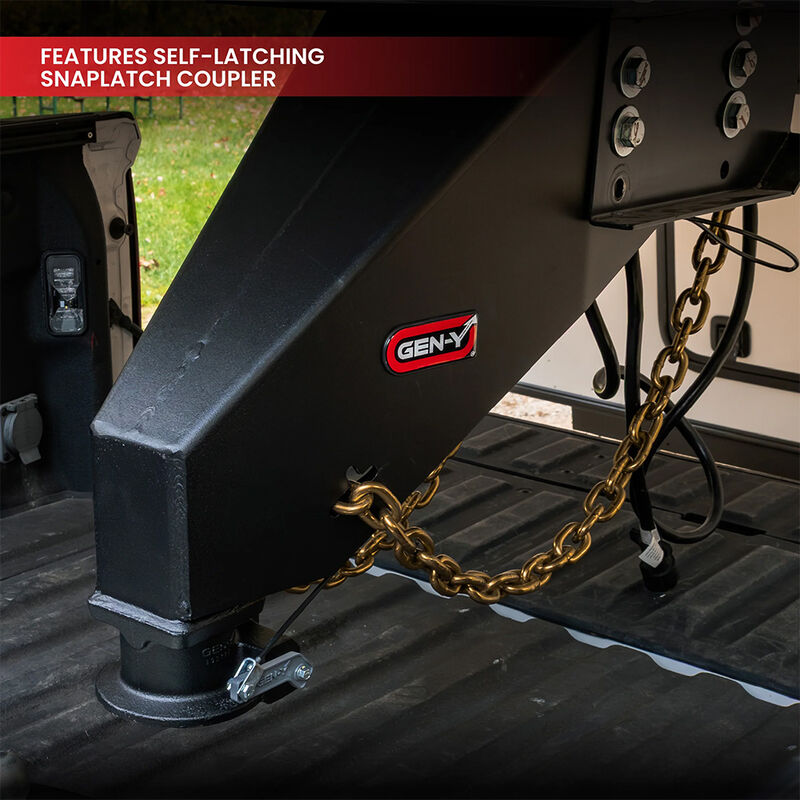 GEN-Y Hitch NOMAD Fifth Wheel to Gooseneck Static Pin Box with SnapLatch Coupler, 30,000-lb. Towing, 1621, 1116, 1716 Frames image number 2