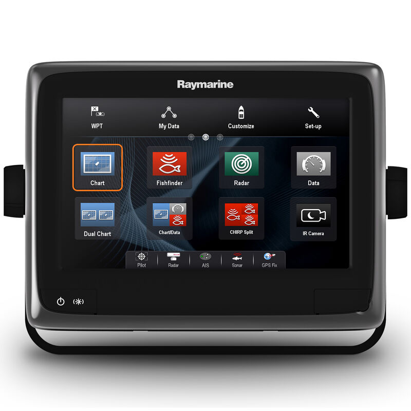 Raymarine a98 9" MFD Combo With CPT-100 TM Transducer And US C-MAP Charts image number 1