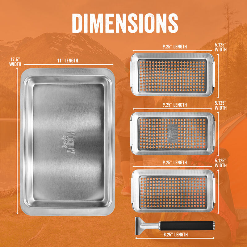 Yukon Glory BBQ 'N Serve BBQ Basket Set image number 4