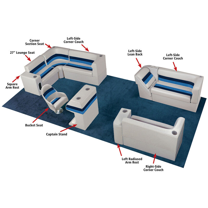 Toonmate Deluxe Lean-Back Lounge Seat, Left Side image number 3