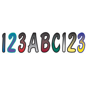 3" Outlined Two-Color Fade Number Kit