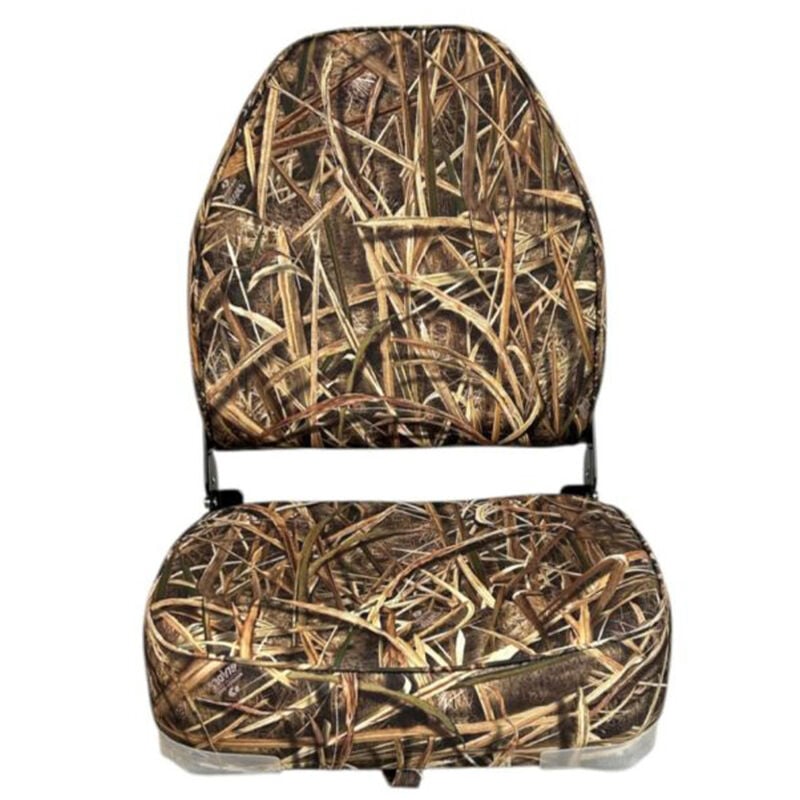 Horizon Manufacturing 22" Boat Seat Fold Down High Back - Camo Shadow Grass Blades image number 3