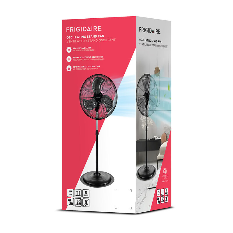 Frigidaire Oscillating Stand Fan - Black image number 2
