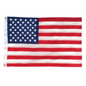 Deluxe Sewn Nylon American 50-Star Flag, 12" x 18"