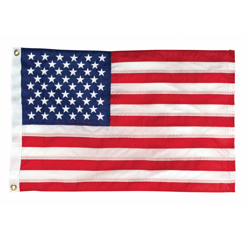 Deluxe Sewn Nylon American 50-Star Flag, 12" x 18" image number 1