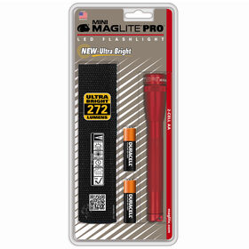 Mag Instruments Mini Maglite Pro 2AA LED Flashlight, Red