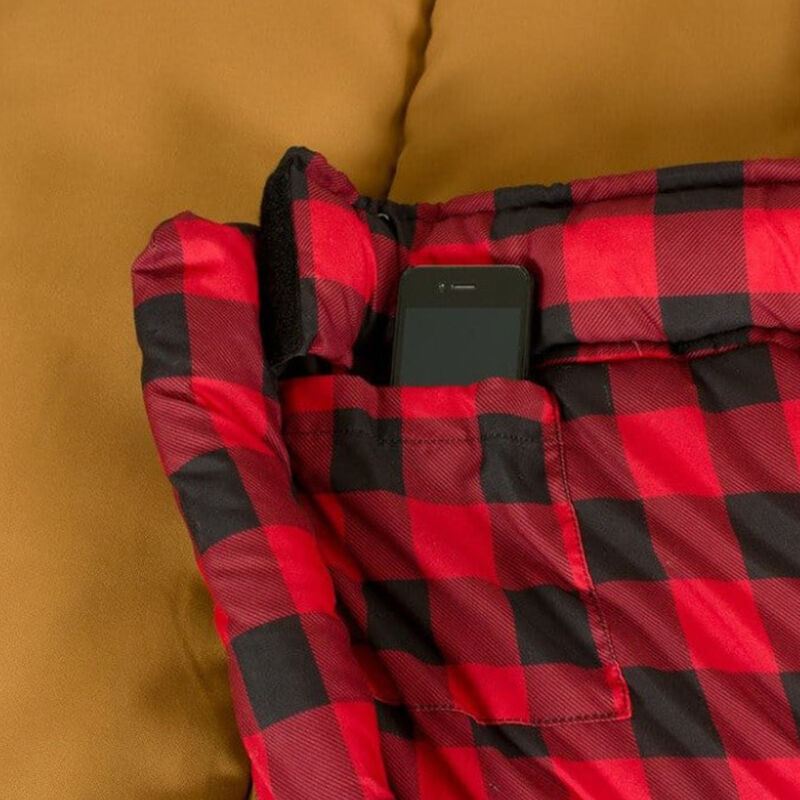 TETON Sports Deer Hunter 0&deg;F Canvas Sleeping Bag, Right Zipper image number 6