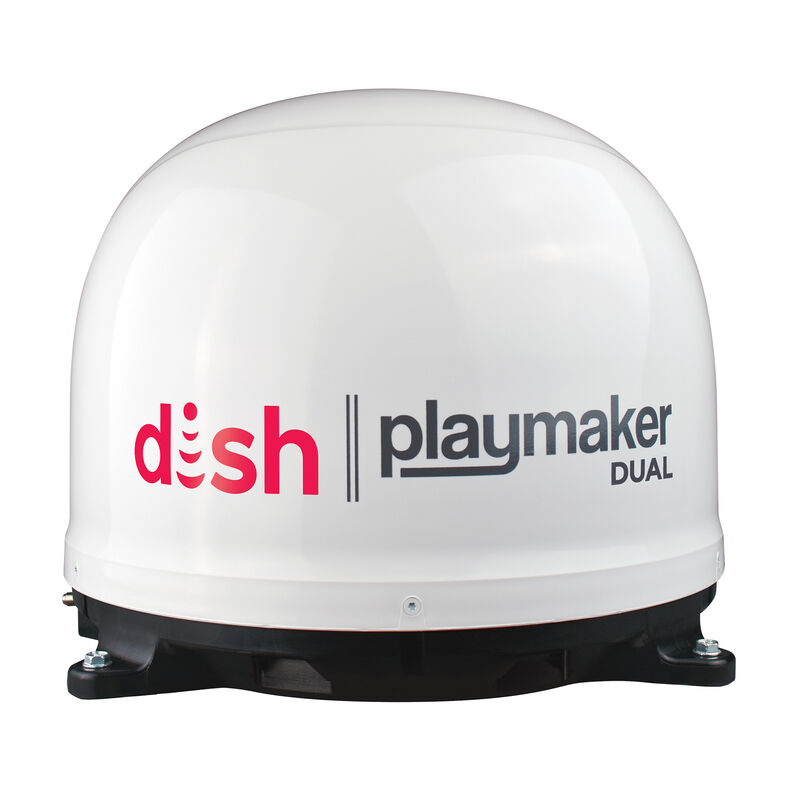 DISH Playmaker Dual Portable Satellite Antenna, White image number 1
