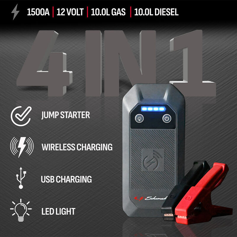 Schumacher SL1674 4-in-1 Lithium Jump Starter and 1500A Portable Power Pack image number 7