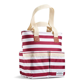Fit + Fresh Foundry Striped Cooler Tote, Merlot Newport