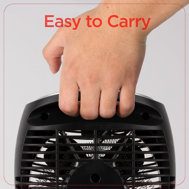 Black+Decker 1500W Personal Ceramic Heater, Black image number 5