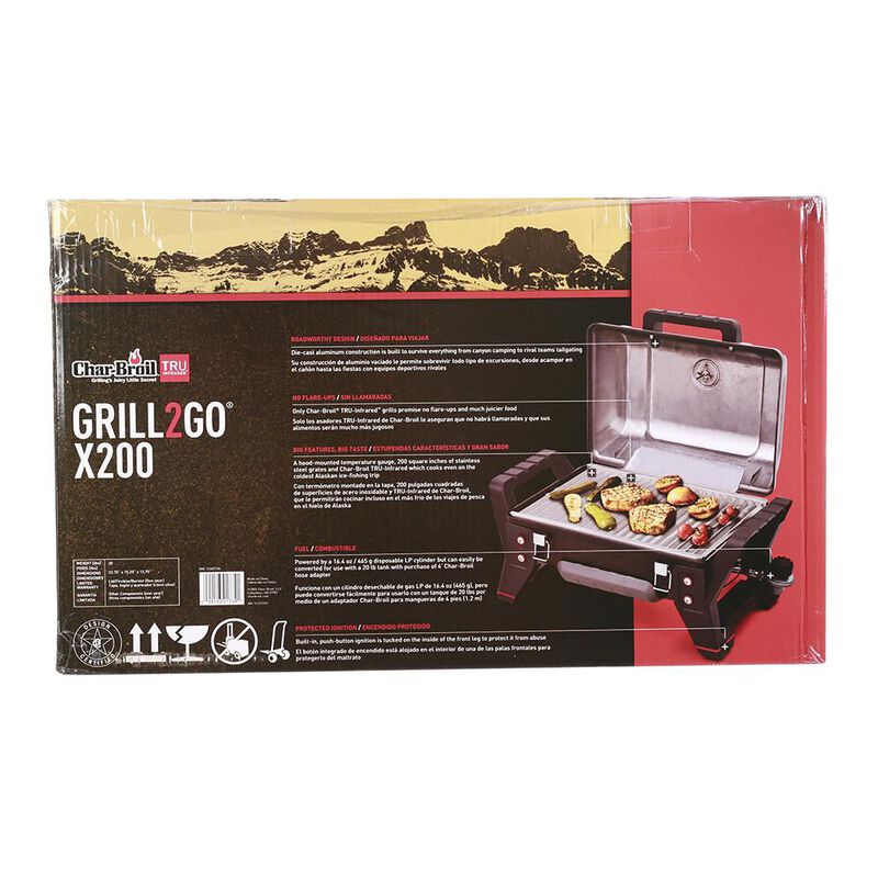 Char-Broil Grill2Go X200 TRU-Infrared Portable Gas Grill image number 16