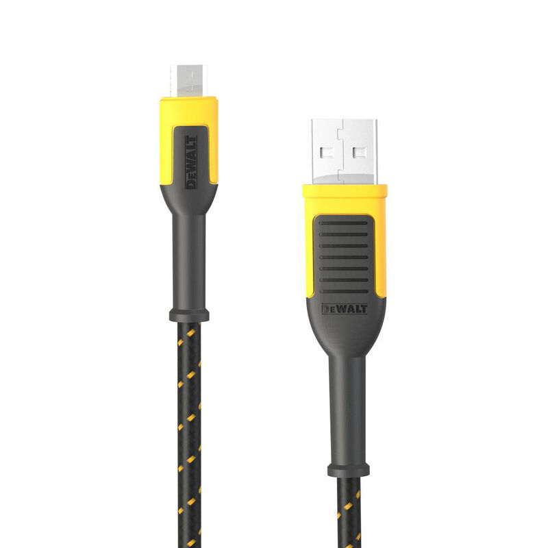 Dewalt 10' Reinforced Micro-USB Charging Cable image number 1