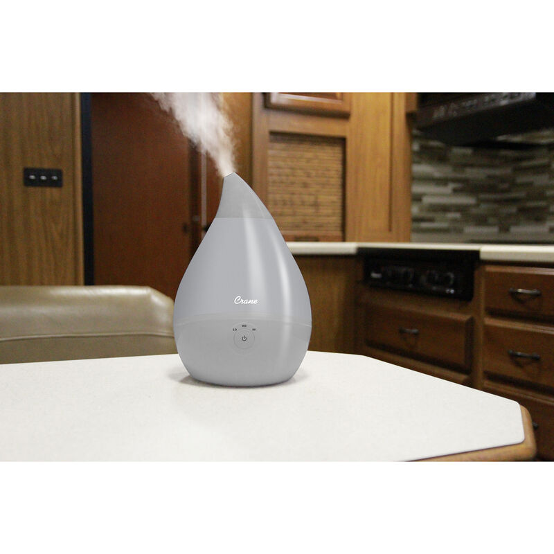 Crane Droplet Ultrasonic Cool Mist Humidifier, Gray image number 3