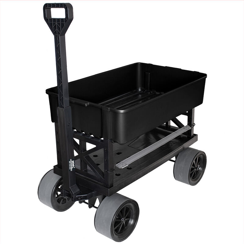 Mighty Max Cart Collapsible Utility Dolly Cart, Black Tub image number 1