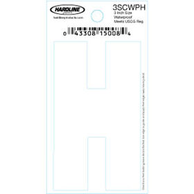 Hardline 3" Vinyl Boat Lettering 3SCWPH