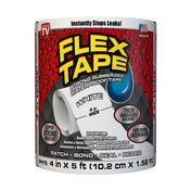 Flex Tape, 4"W x 5'L, White