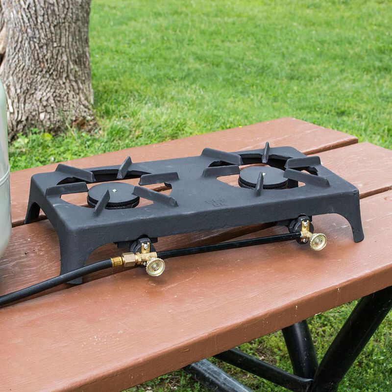 Sportsman Series Double Burner Cast Iron Stove with Regulator Hose image number 3