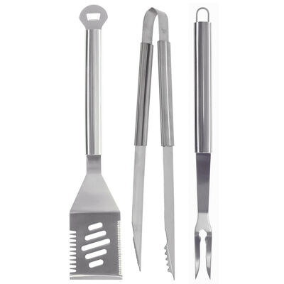 Stainless Steel 3-piece Grill Tool Set 