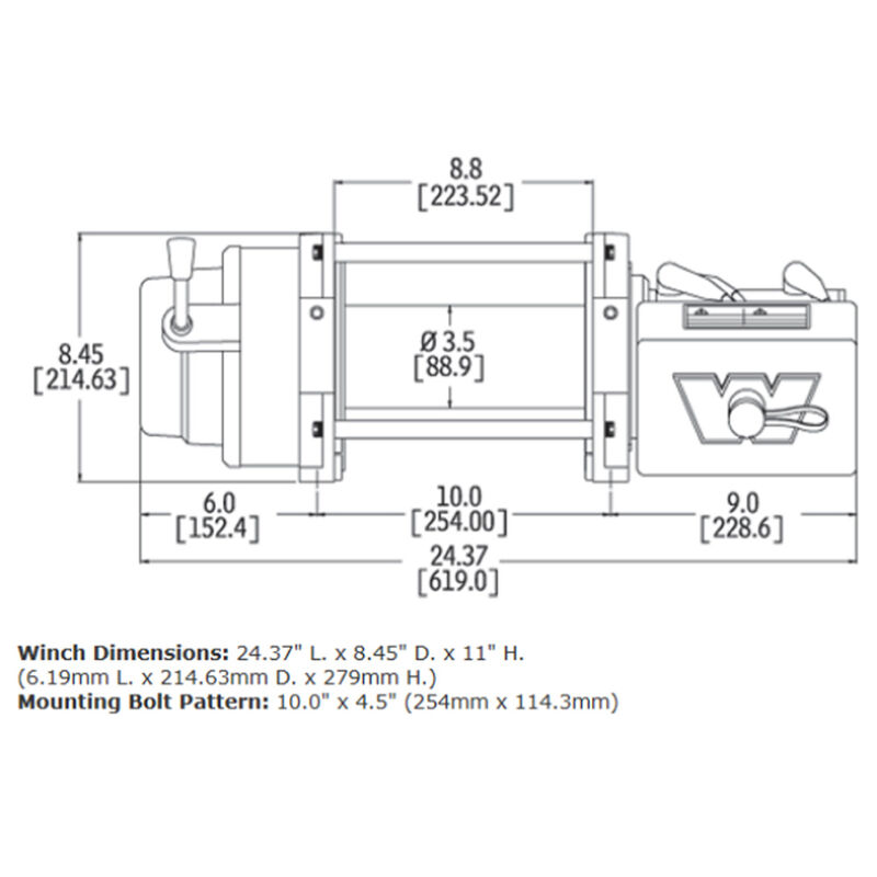 WARN 17801 M12 12V Heavyweight Winch image number 6