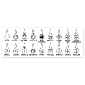 Blue Sea ICON Circuit Identification Label Kit