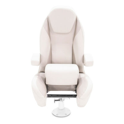 Taylor Made Platinum Series High Back Recliner Pontoon Helm Seat with Flip-Up Bolster