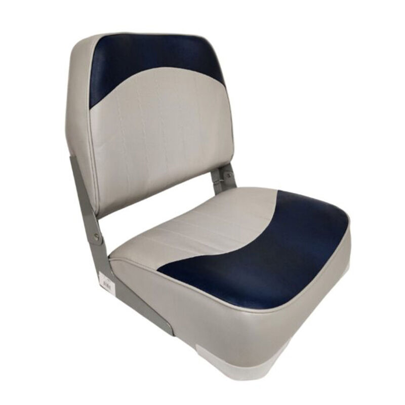Horizon Manufacturing 19" Boat Seat Low Back Fold Down - Gray/Charcoal image number 3