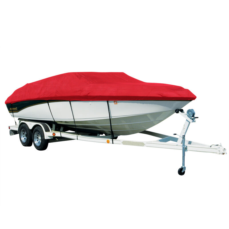 Covermate Sharkskin Plus Exact-Fit Cover for Caribe Inflatables L-11  L-11 O/B. Red