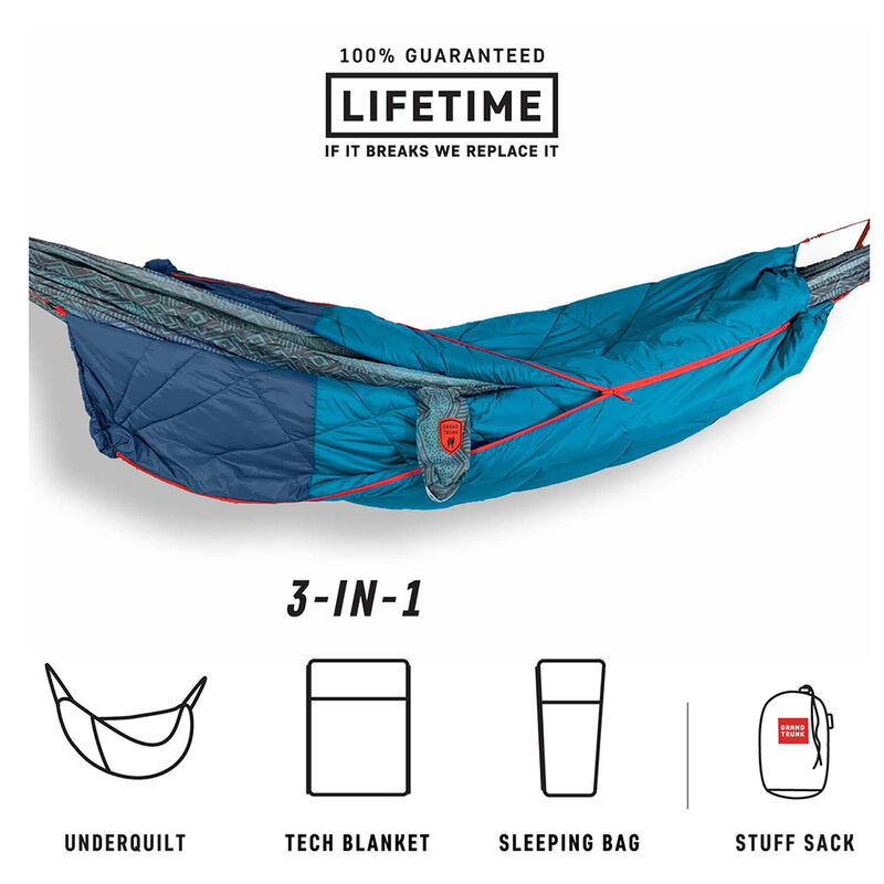 Grand Trunk 360° ThermaQuilt 3-in-1 Hammock Blanket, Sleeping Bag, and Underquilt image number 9