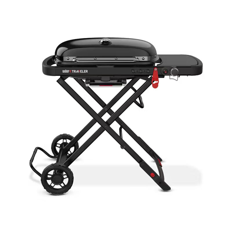Weber Traveler Portable Gas Grill Stealth Edition image number 1