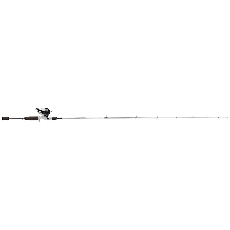 ProFISHiency 6'3" Gray/White Spincast Combo image number 1