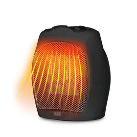 Black+Decker 1500W Personal Ceramic Heater, Black