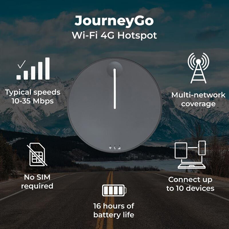 TravlFi JourneyGo Hotspot &ndash; Portable Wi-Fi on the Go image number 5