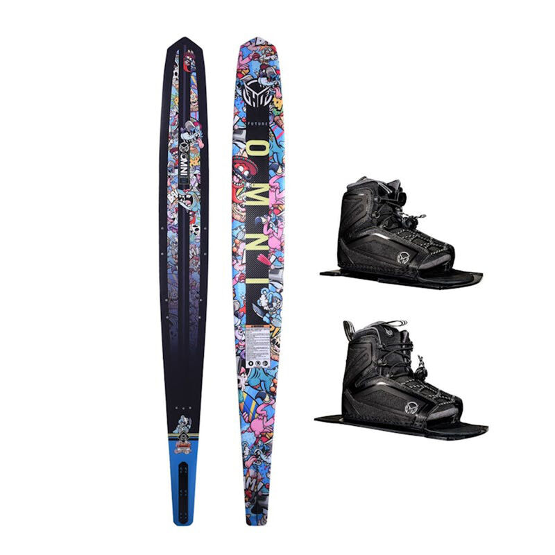 HO Sports Future Omni Wacky Toons Slalom Waterski with Double Stance 110 Boots image number 1