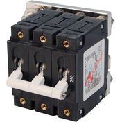 Blue Sea Systems C-Series Toggle Switch Circuit Breaker, Triple Pole 250 Amp