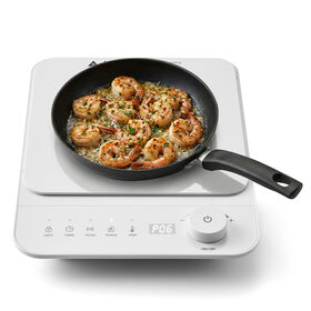 Elite Gourmet SlimStore Induction Cooktop, White