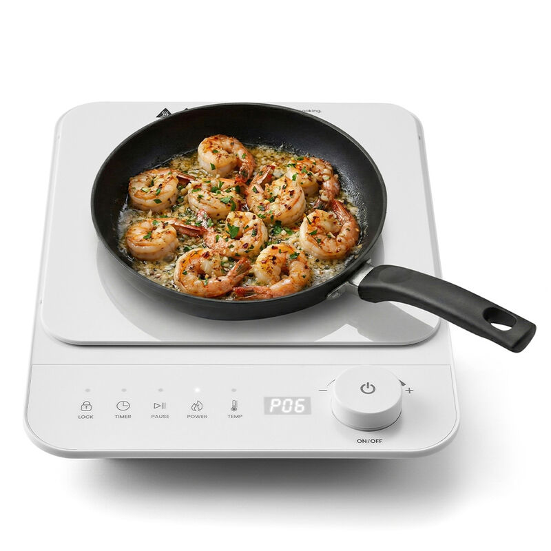 Elite Gourmet SlimStore Induction Cooktop, White