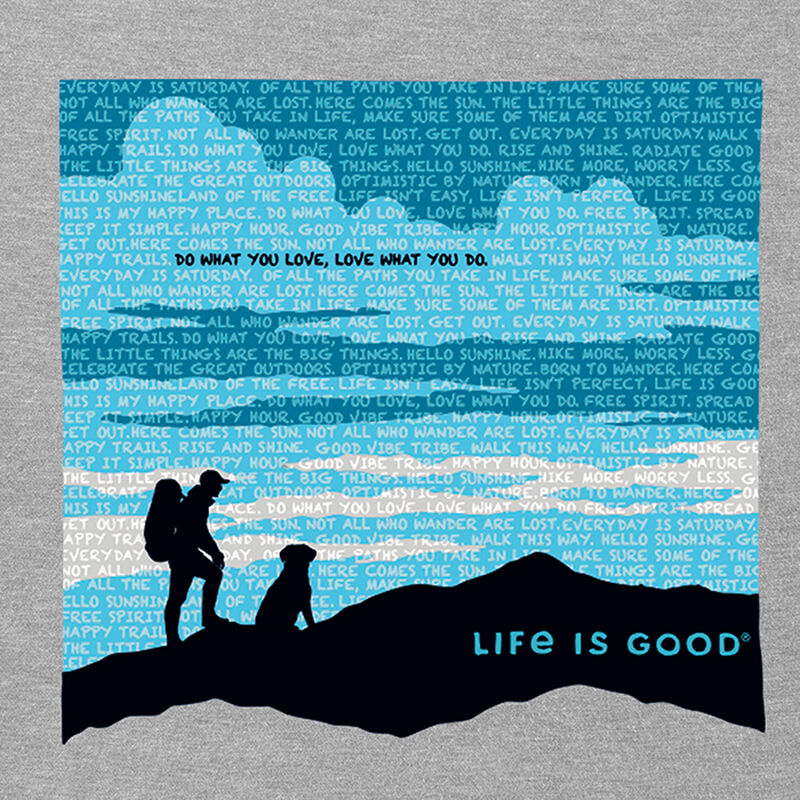 Life Is Good Men's Wordy Hike Short-Sleeve Crusher Tee image number 2