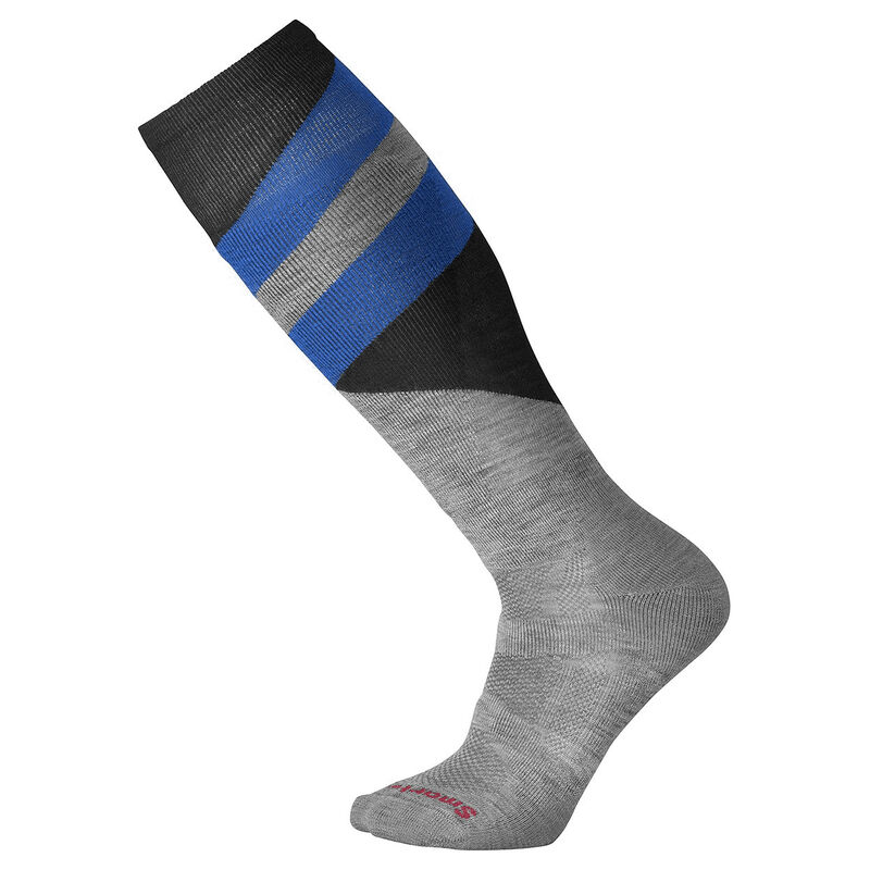 SmartWool Men’s PhD Ski Medium Pattern Socks, Light Gray image number 1