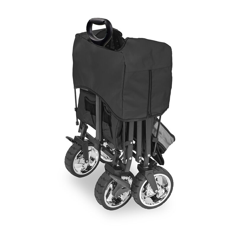 Wonderfold Outdoor S4 Push and Pull Premium Utility Folding Wagon with Canopy image number 12