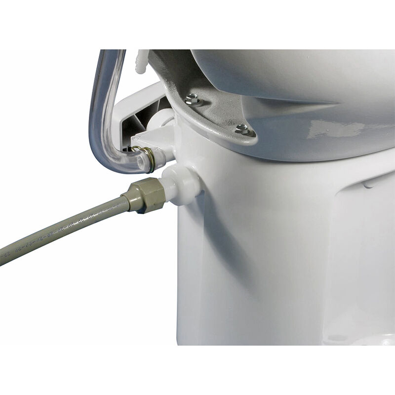 Thetford Aqua-Magic Style II High Profile Gravity RV Toilet with Ceramic Bowl, White image number 3
