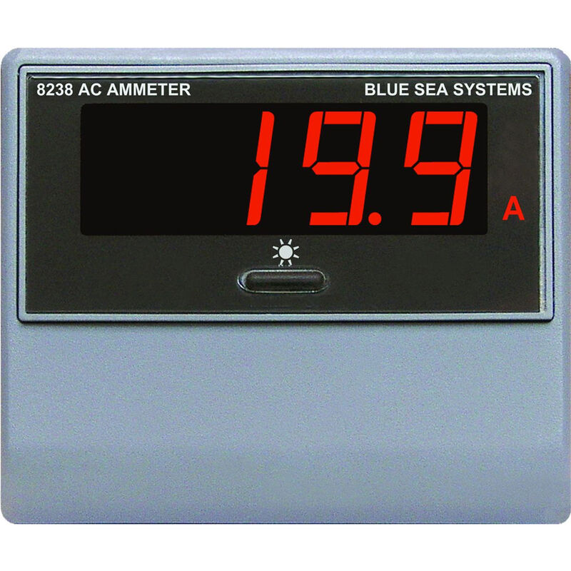 Blue Sea AC Digital Ammeter + Transformer, 0-150A image number 1